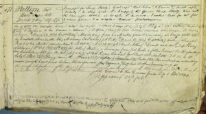 conduct record for convict Thomas Pattern